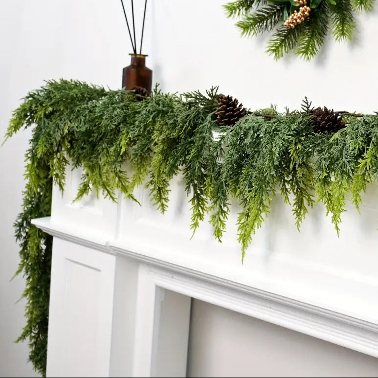Hearth & Cedar™ – Lush Artificial Cedar Garland