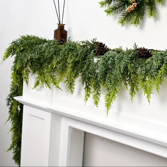 Hearth & Cedar™ – Lush Artificial Cedar Garland