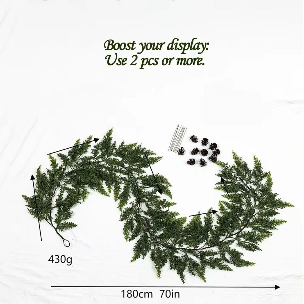 Hearth & Cedar™ – Lush Artificial Cedar Garland