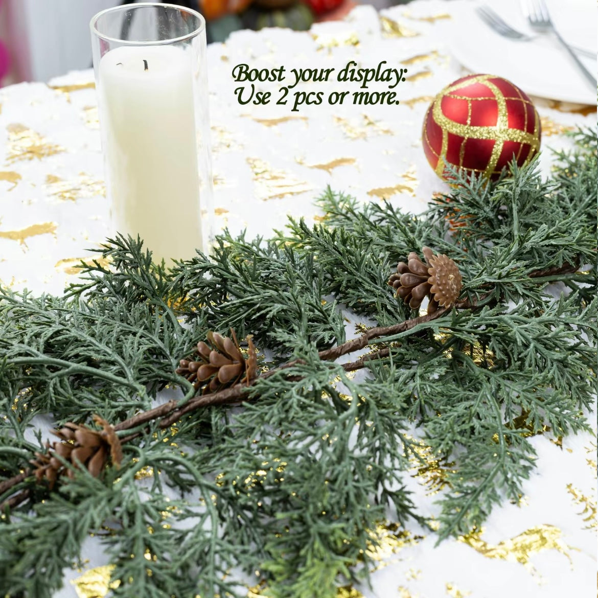 Hearth & Cedar™ – Lush Artificial Cedar Garland