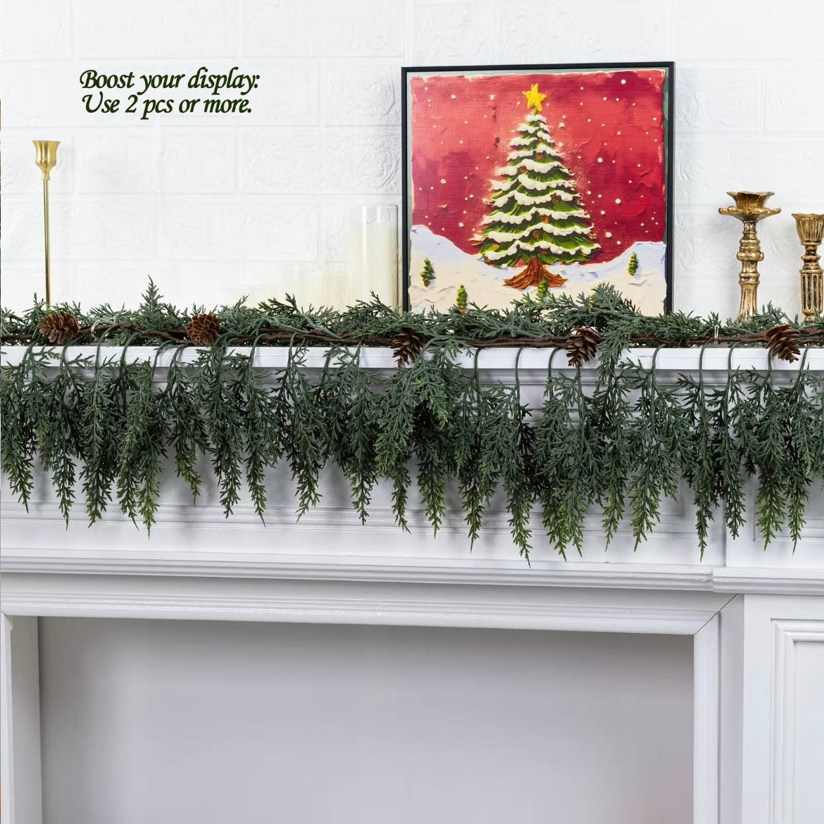 Hearth & Cedar™ – Lush Artificial Cedar Garland